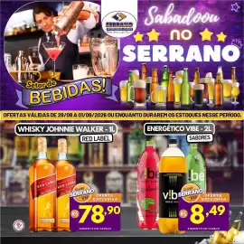 Catálogo Serrano Supermercado Página 1: Energético vibe €8,49, Johnnie walker red label €78,90
