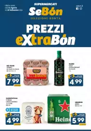 Volantino SeBón Supermercati Pagina 1: Tonno in olio di oliva Rio Mare €7,99