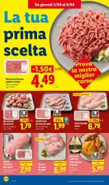 Volantino Lidl settimana 36 Pagina 18: Petto Di Pollo Intero €6,79, Bocconcini di salsiccia €1,79