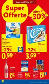 Volantino Lidl settimana 36 Pagina 22: Latteria Scamorza affumicata a fette €0,99, Algida Cornetto classico €3,69