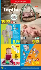 Volantino Lidl settimana 36 Pagina 30: BRIGHT STARTS Gioco per neonati €3,99, Lupilu €9,99