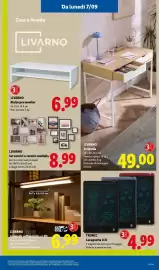 Volantino Lidl settimana 36 Pagina 37: LIVARNO Rialzo per monitor €6,99, Livarno Lampada sottopensile a LED €6,99
