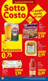 Volantino Lidl settimana 36 Pagina 4: BECK'S Birra Pils €0,75, Cameo Pizza Big Americans Supreme €2,49