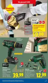 Volantino Lidl settimana 36 Pagina 7: PARKSIDE PERFORMANCE Set smerigliatrice angolare ricaricabile €59,00