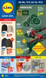 Lidl Prospekt woche 38 Seite 1