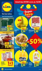 Lidl folder week 37 Pagina 1: Orangina frisdrank met pulp €1,59, Botersandwich €1,23