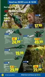 Lidl folder week 37 Pagina 18: Accukettingzaag €49,99, Telescopische accuheggenschaar €39,99