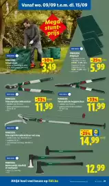 Lidl folder week 37 Pagina 21: Telescopische heggenschaar €11,99, Telescopische takkenschaar €11,99