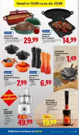 Lidl folder week 37 Pagina 27: Gietijzeren broodpan €29,99, Silvercrest zout- en pepermolenset €6,99