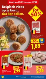 Lidl folder week 37 Pagina 4: Kippendijen XXL €5,99, Pitavlees XXL €7,99