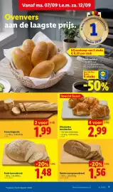 Lidl folder week 37 Pagina 7: Bruin boerenbrood €1,48, Donker meergranenbrood €1,56