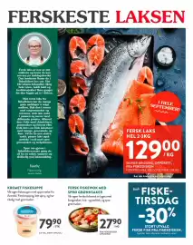 Jacobs kundeavis uke 36 Side 3: FERSK LAKS HEL 2-3KG €129,00, KREMET FISKESUPPE €79,90