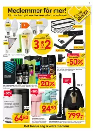 Rusta kundeavis uke 36 Side 15: Allan-serien, Medlemspris €29,90, Axe – hele utvalget €24,90