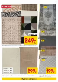 Rusta kundeavis uke 36 Side 9: Teppe Tindra €299,00, Mønstrede tepper €249,00