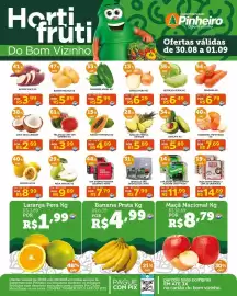 Encarte Pinheiro Supermercado Página 2: Abacate kg €5,89, Abacaxi pérola €5,89