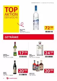 Transgourmet Flugblatt woche 37 Seite 22: Grey Goose Vodka €72,99, The Japanese Craft Gin Roku €24,59