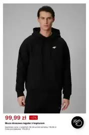 4F gazetka tydzień 35 Strona 5: Bluza dresowa regular z kapturem 4F €99,99