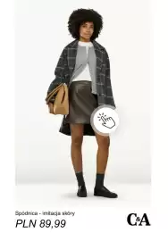 C&A gazetka tydzień 35 Strona 4: Spódnica - imitacja skóry C & A €89,99