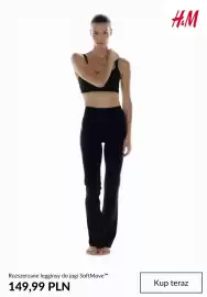 H&M gazetka tydzień 35 Strona 10: Rozszerzane legginsy do jogi SoftMove H & M €149,99