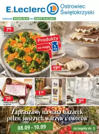 E.Leclerc gazetka Strona 1: Żeberka na pieczeń €7,99, Fantazja krówkowa Lech Ciastka €19,99
