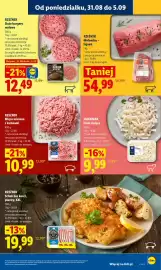 Lidl gazetka Strona 51: RZEŹNIK Mięso mielone z karkówki €10,99, RZEŹNIK Duże burgery wołowe €12,49