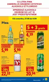 Lidl gazetka Strona 67: Tyskie Gronie €22,32, Miłosław bezalkoholowe €5,99