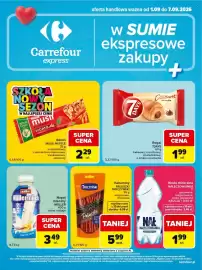 Carrefour Express gazetka tydzień 36 Strona 2: Baton MUSLI NESTLÉ €2,29, Rogal 7DAYS €1,99