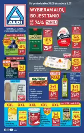 ALDI gazetka tydzień 36 Strona 1: Bellasan Oliwa z oliwek virgin €29,99, UP2FASHION Komplet damski z modalem €69,99