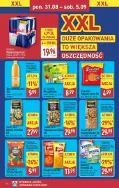 ALDI gazetka tydzień 36 Strona 14: Chrupki Gusto XXL €11,99, Trader Joe's Orzechy włoskie XXL €29,99