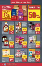 ALDI gazetka tydzień 36 Strona 18: Płatki proteinowe €12,99, Granola Jagodzianka/Muffinka €16,99