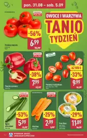 ALDI gazetka tydzień 36 Strona 2: Marchew €2,99, Papryka czerwona €7,99