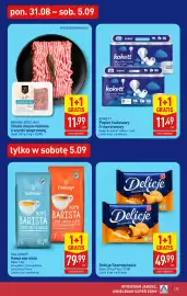 ALDI gazetka tydzień 36 Strona 25: Papier toaletowy 3-warstwowy €11,49, Delicje Szampańskie €49,99