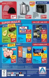 ALDI gazetka tydzień 36 Strona 49: MOOROZ Pielmieni €3,99, Delicje Szampańskie €10,99