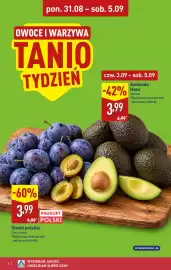 ALDI gazetka tydzień 36 Strona 6: Śliwki polskie €3,99