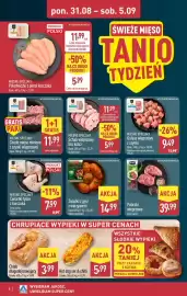 ALDI gazetka tydzień 36 Strona 8: Żołądkik z gęsi z warzywami €14,99, Policzki wieprzowe €39,99