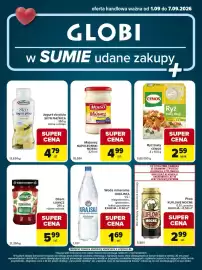 Globi gazetka tydzień 36 Strona 1: Jogurt do picia Skyr Piątnica €4,79, Piwo Kuflowe Mocne €2,99