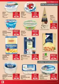 Kaufland leták týden 36 Strana 29: Zlatý Sýr Maasdamersýr €26,90, K Classic Mozzarella €32,90