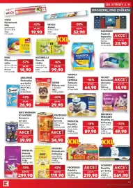 Kaufland leták týden 36 Strana 43: Gourmet kapsičky pro kočky €569,90, Velvet kosmetické ubrousky €14,90