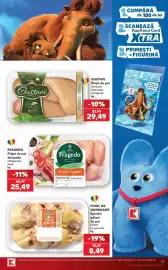 Catalog Kaufland săptămâna 36 Pagină 27: Gustavi piept de pui dezosat fără piele €29,49, Fragedo pulpe de pui dezosate €25,49