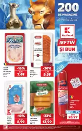 Catalog Kaufland săptămâna 36 Pagină 33: Cris-tim crenvurști polonezi €13,99, Sabin salam de curcan cu măsline €7,49