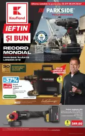 Catalog Kaufland săptămâna 36 Pagină 1: Parkside polizor unghiular 20V €349,00