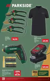 Catalog Kaufland săptămâna 36 Pagină 5: Parkside șurubelniță electrică 4v €49,99, Parkside foarfecă de grădină €14,99