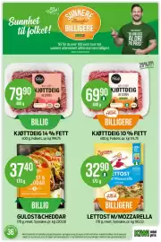 Kiwi kundeavis uke 36 Side 11: KJØTTDEIG 14 % FETT €79,90, GULOST&CHEDDAR €37,40