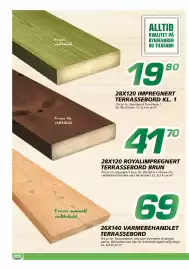 Coop Byggmix kundeavis Side 6: 28x120 impregnert terrassebord kl. 1 €19,90