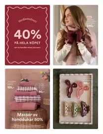 Hemtex reklamblad Sida 6: Bow hårklämma, Medlemspris €109,90, Scallop scarf, Medlemspris €399,90