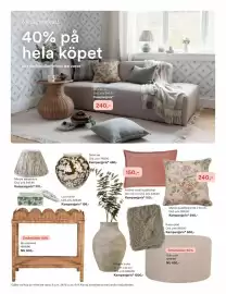 Hemtex reklamblad Sida 8: Elodie kuddfodral €240,00, Odin puff €650,00