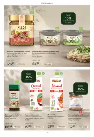 Helsam tilbudsavis Side 14: Ecomil Almond (mandeldrik) €27,95, Smørepålæg Valnød & Svampe (Walnut Mushrooms) €32,95