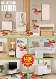 Catalogue Maxi Bazar page 4: Meuble TV €59,99, Buffet €79,99
