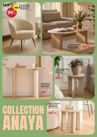 Catalogue Maxi Bazar page 5: Anaya Console €129,00, Anaya Table d'appoint €19,99