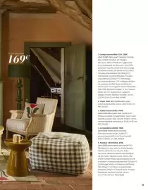 Catalogue Maisons du Monde page 15: Lampadaire aidone €169,00, Fauteuil casanova €419,00